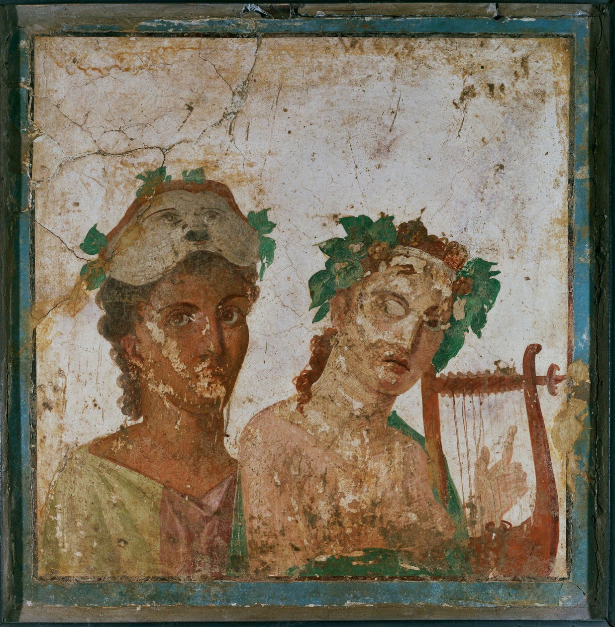 Skuespiller og Cithareda af Erich Lessing