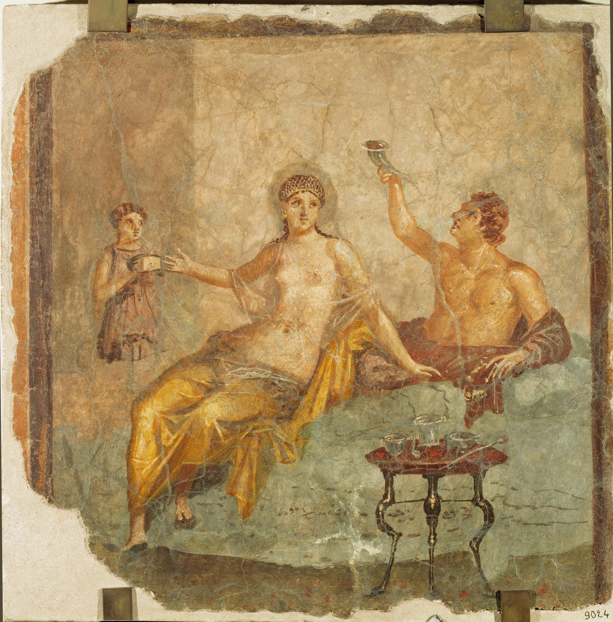 Bankettscene: ung mand og kurtisane af Erich Lessing