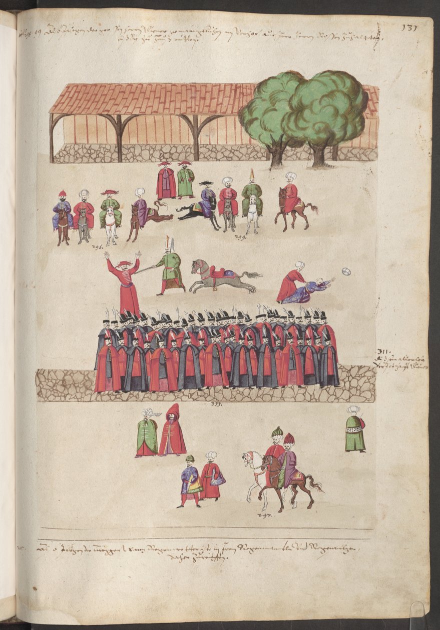 Bygninger i Konstantinopel: udsigt over paladsets første gård ... af Erich Lessing