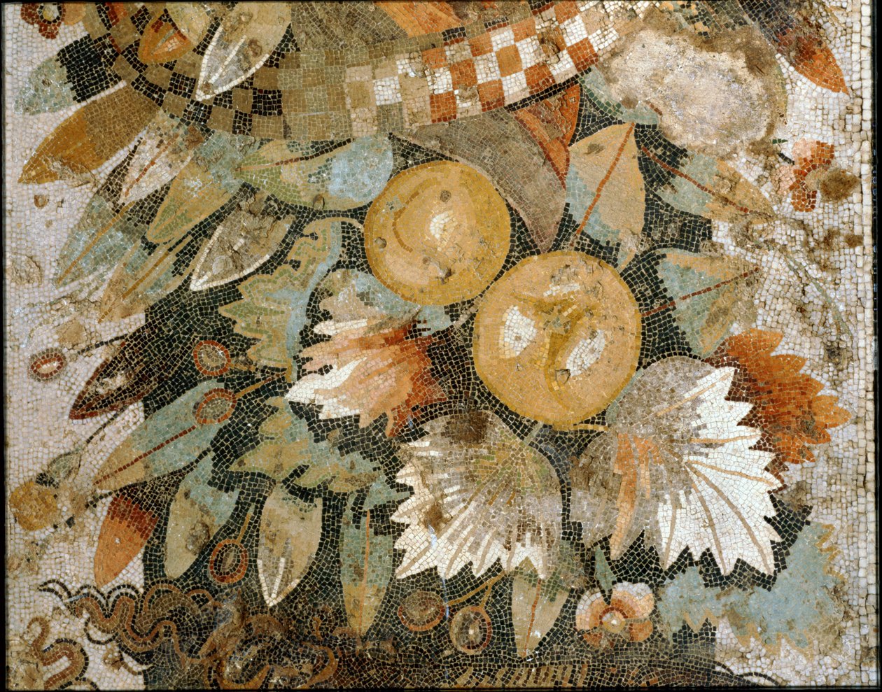 Fest med masker, blade og frugt af Erich Lessing