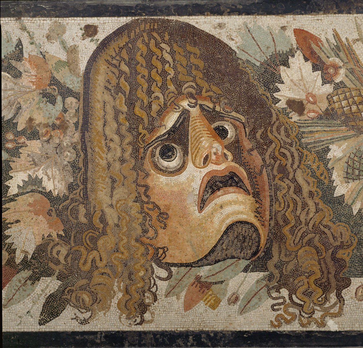 Fest med masker, blade og frugt af Erich Lessing