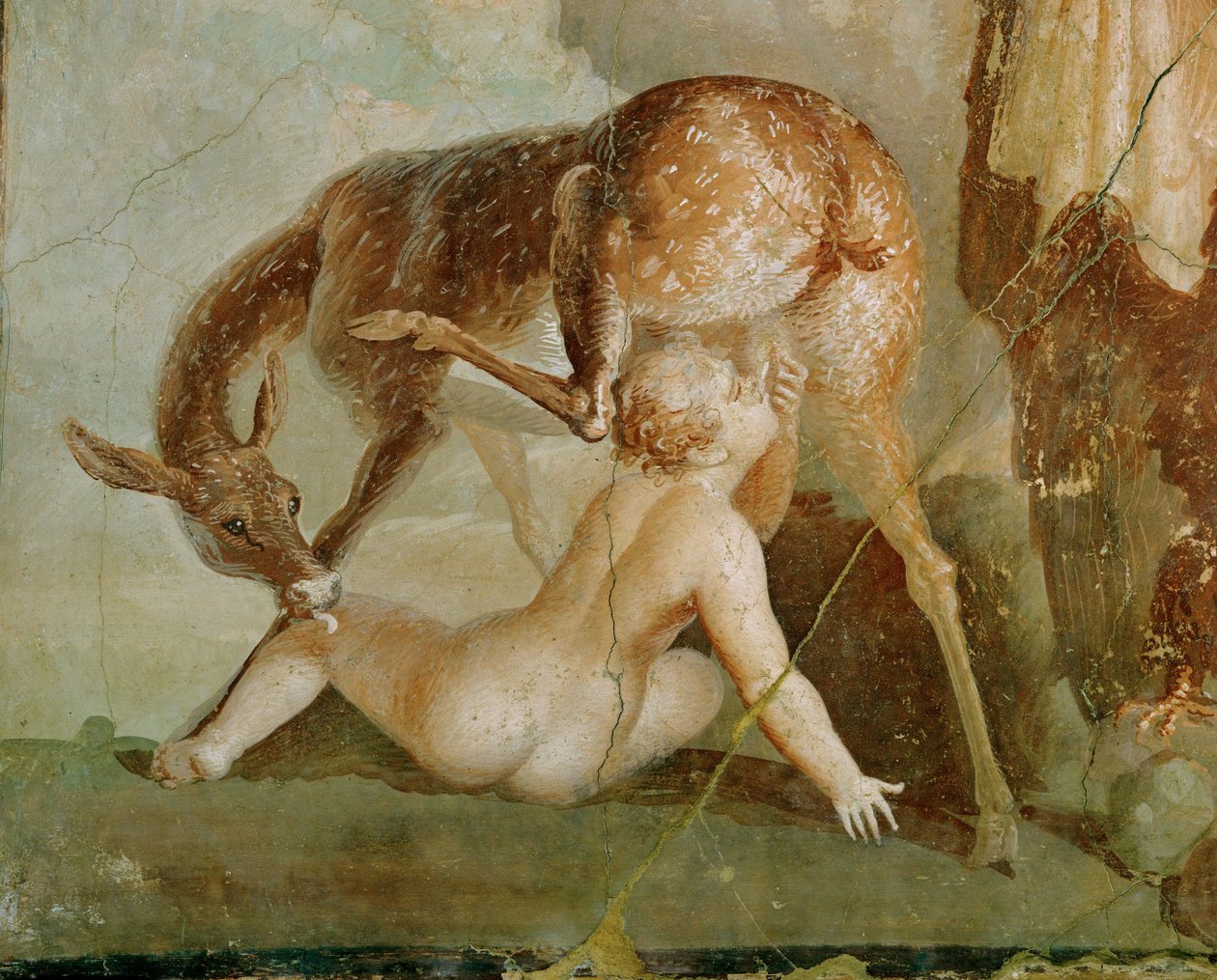 Herakles finder sin søn Telephos i Arkadien af Erich Lessing