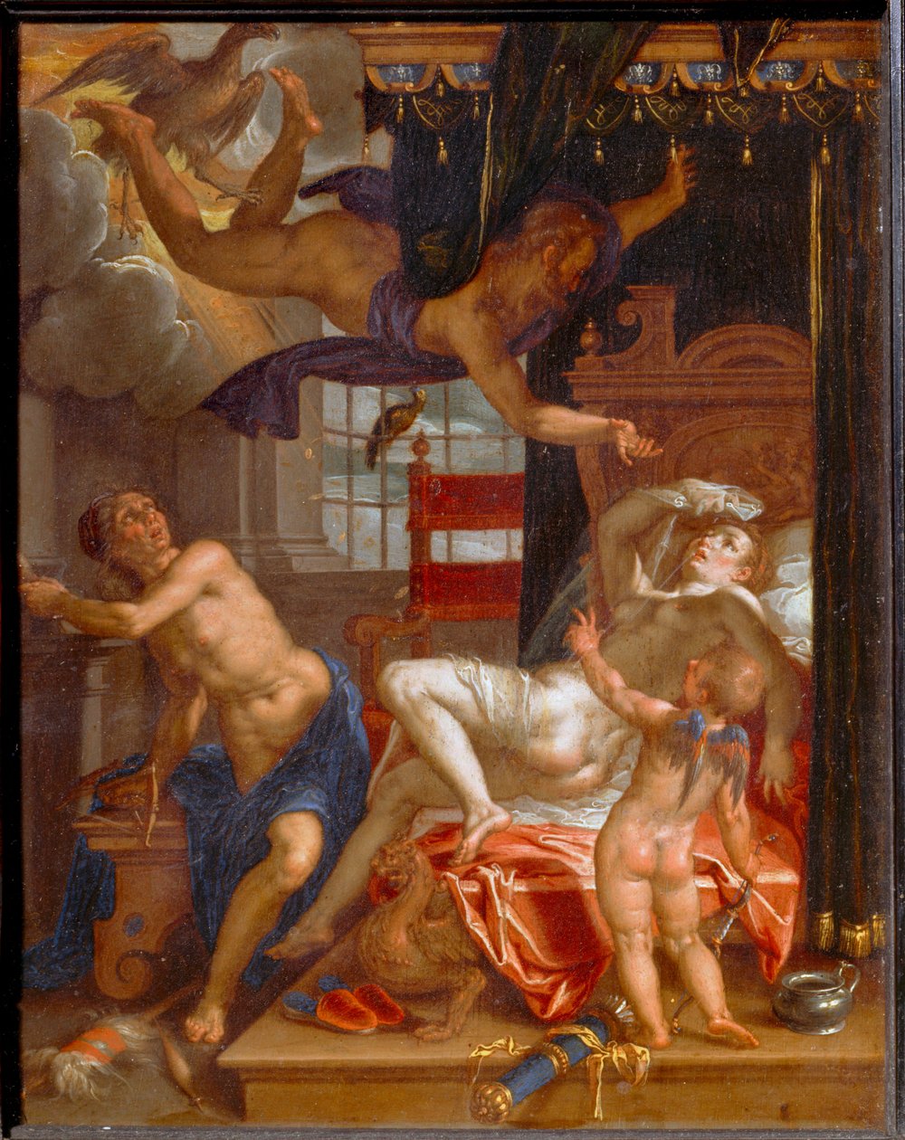 Jupiter går ind i Danaes soveværelse ... af Erich Lessing