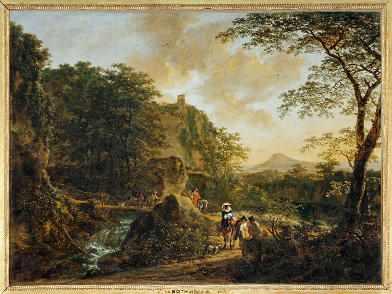 Landskab med rejsende ... af Erich Lessing