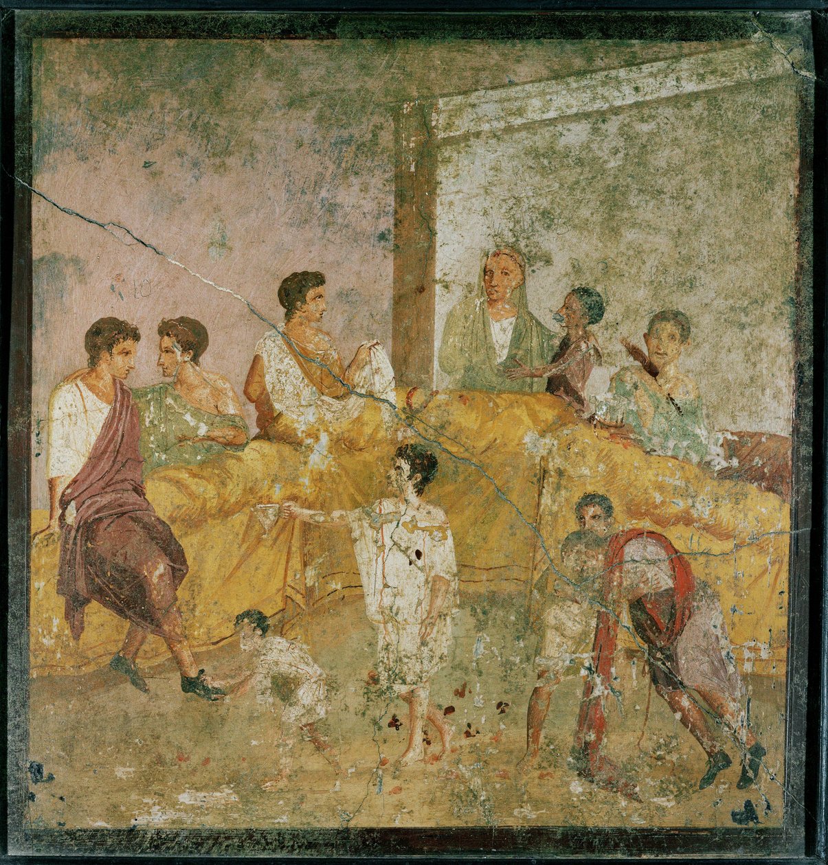 Folk, der spiser og drikker af Erich Lessing