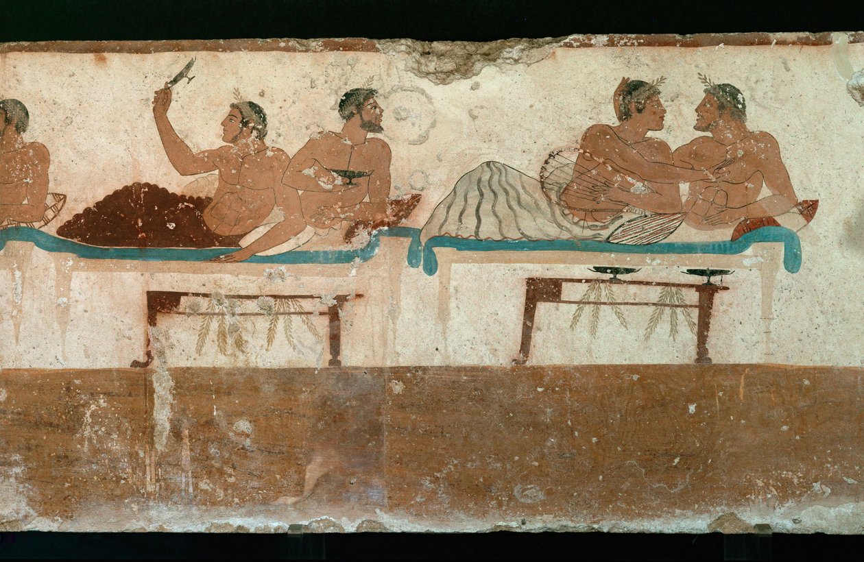 Begravelsesbanketten af Erich Lessing