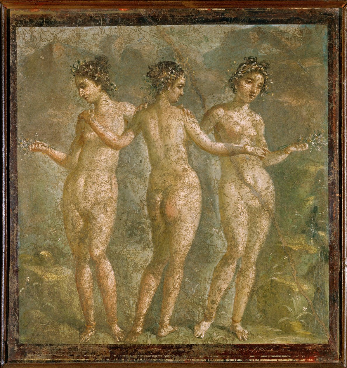 De tre nådegaver, Euphrosyne, Thalia og Aglaia af Erich Lessing