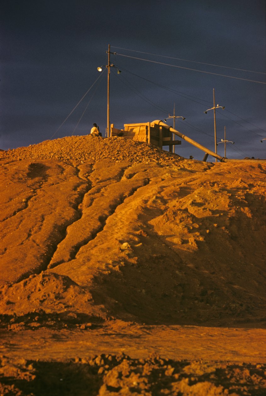 Tinmine på Jos-plateauet, Nigeria, Afrika af Erich Lessing