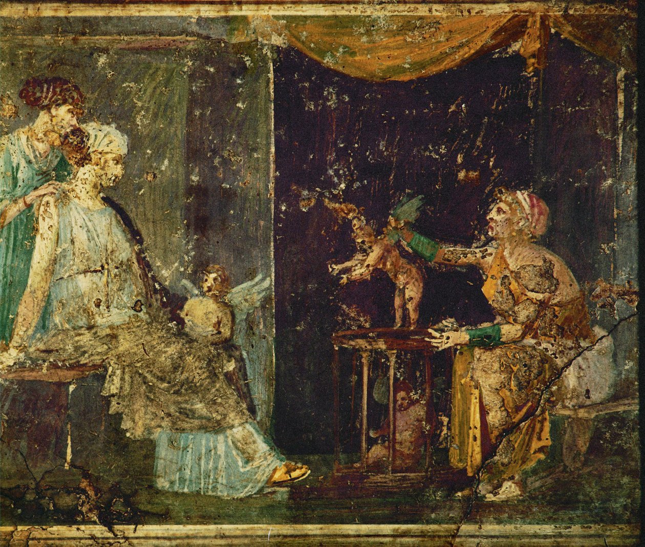 To elegante damer hos indkøberen af Erich Lessing