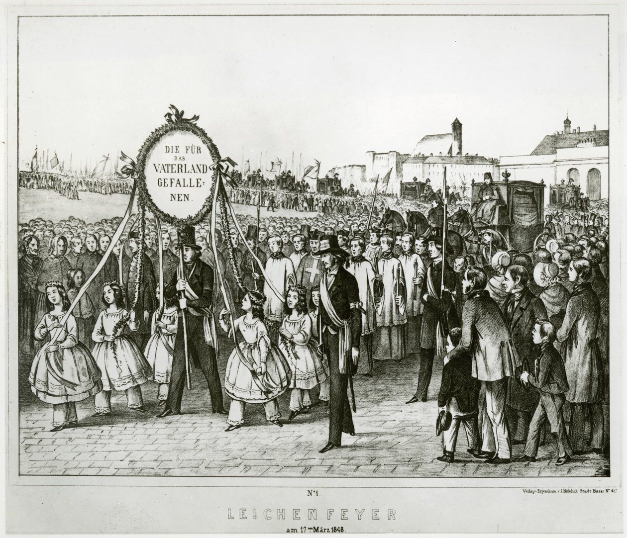 Ofre for de første slag er begravet. Wien af Erich Lessing