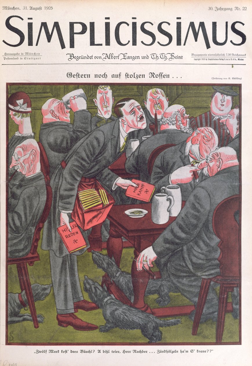 Adolf Hitler (1889-1945) sælger kopier af 