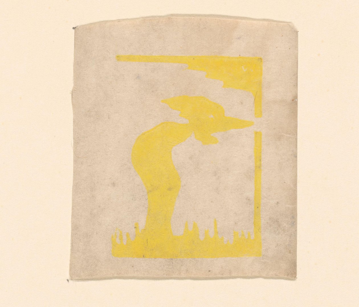 Abstrakt komposition af Erich Wichmann (signed by artist)