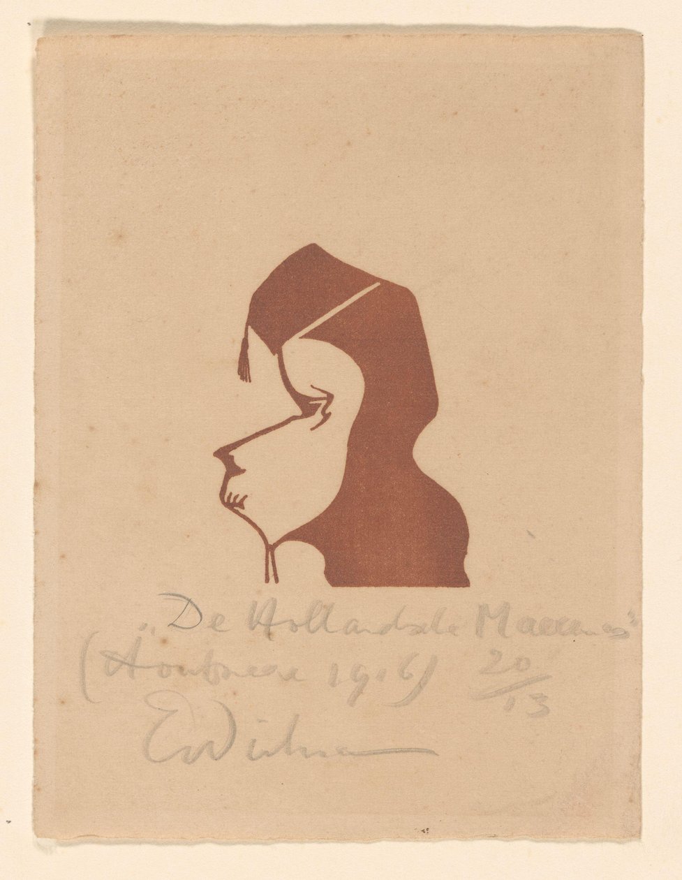 De Hollandsche Maecenas (original titel på objektet) af Erich Wichmann (signed by artist)