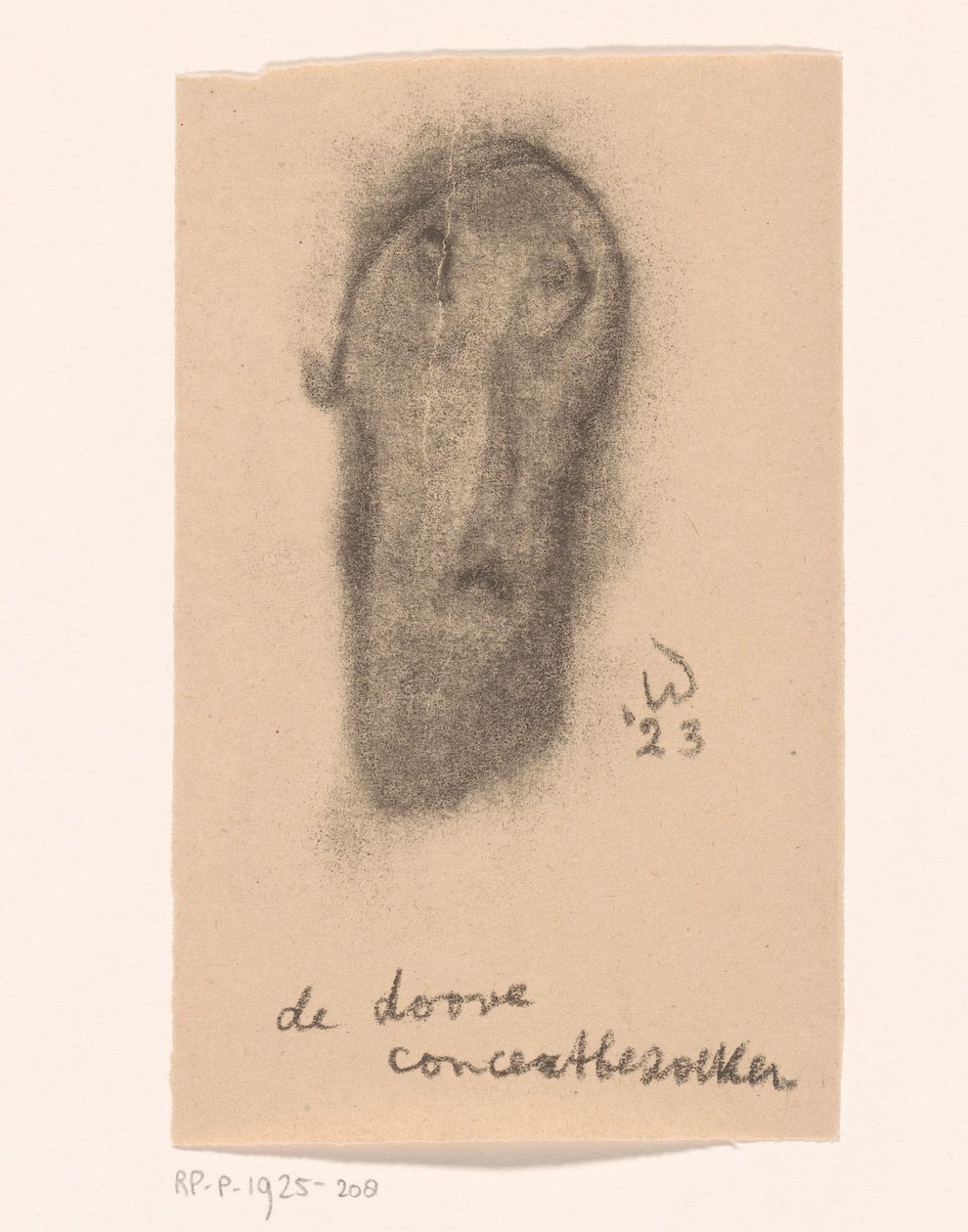 Den døve koncertgænger (original titel på objektet) Idealists II and Further Notes (original serietitel) af Erich Wichmann