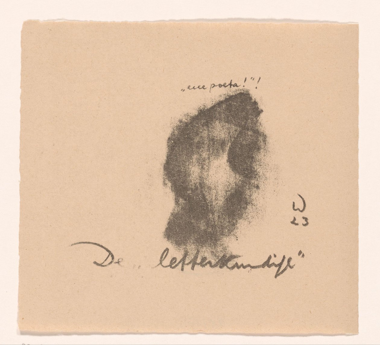 Bogstavernes mand (original titel på objektet) Idealists II and Further Notes (original serietitel) af Erich Wichmann