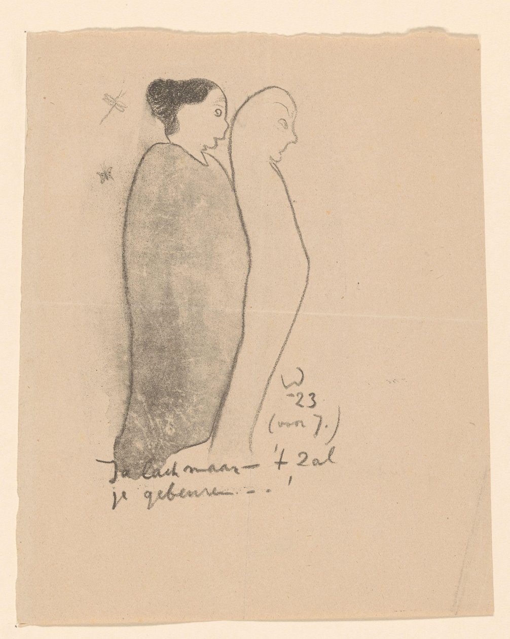 To stående figurer Idealists II and Further Notes (original serietitel) af Erich Wichmann
