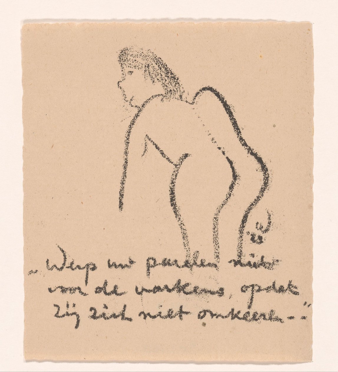 Bøj dig over nøgen figur Idealists II and Further Notes (original serietitel) af Erich Wichmann