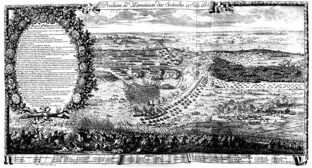 Slaget ved Warszawa 1656 anden dag af Erik Dahlbergh