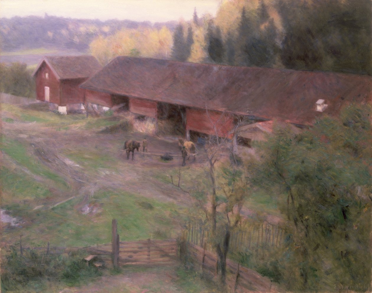 Efterår, 1891 af Erik Theodor Werenskiold
