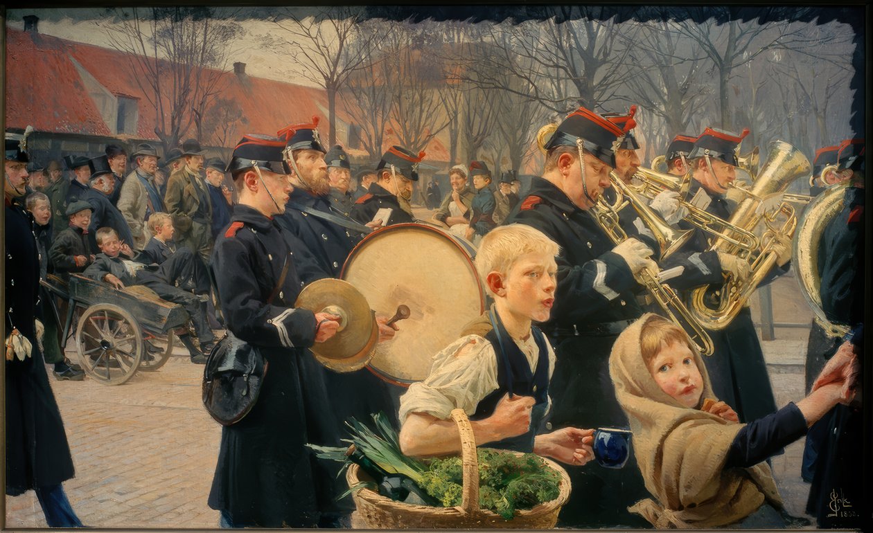 Vagtskifte, 1888 af Erik Hennigsen
