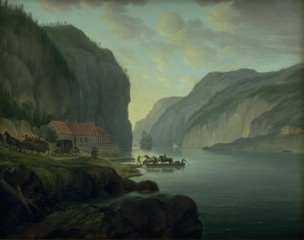 Svinesund ved Frederikshald i Norge af Erik Pauelsen