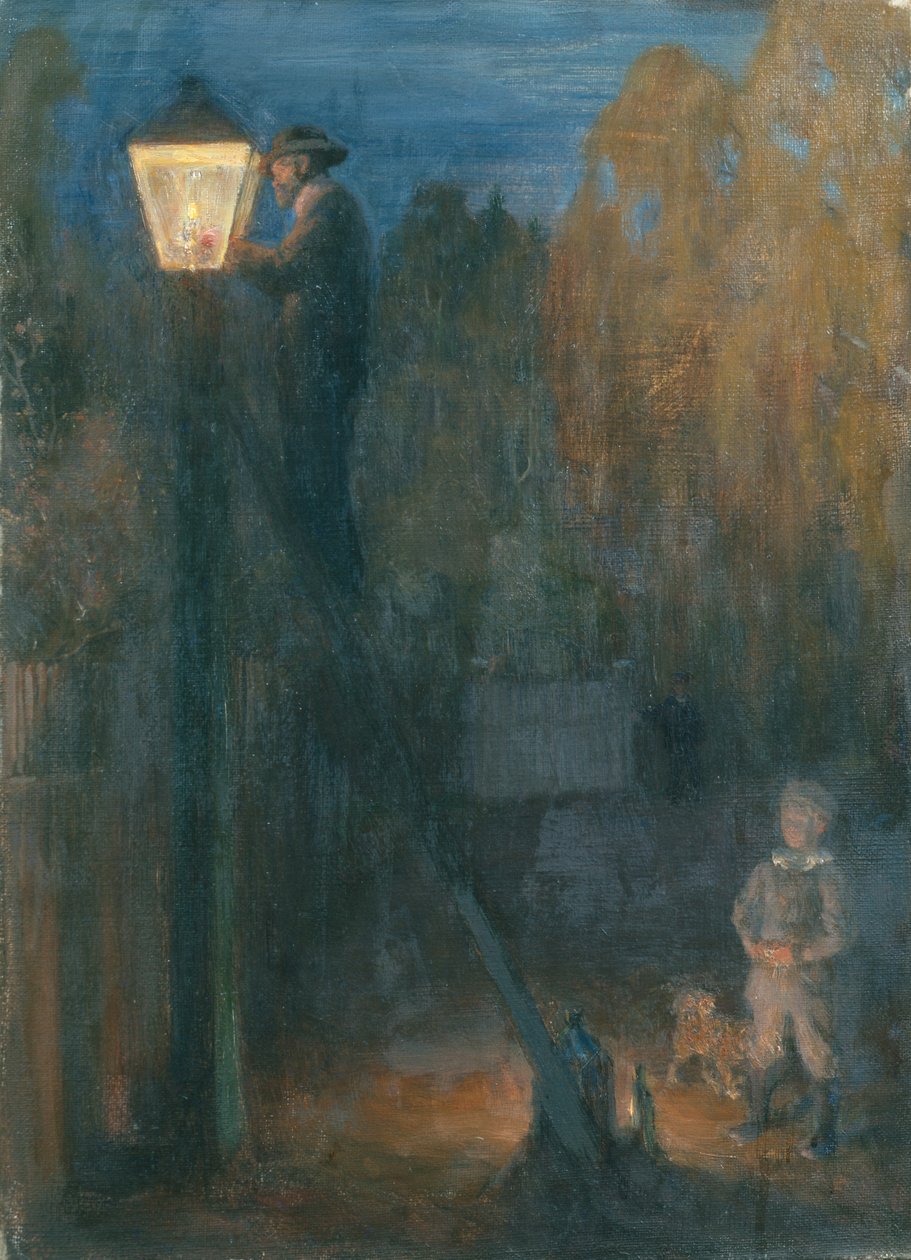 Lampetænder af Erik Theodor Werenskiold