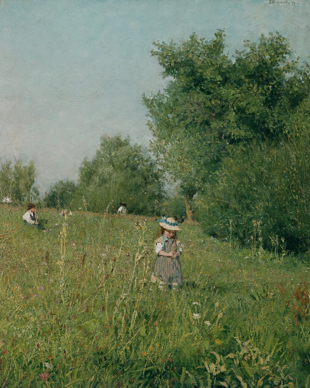 Solskin, Pipping af Erik Theodor Werenskiold