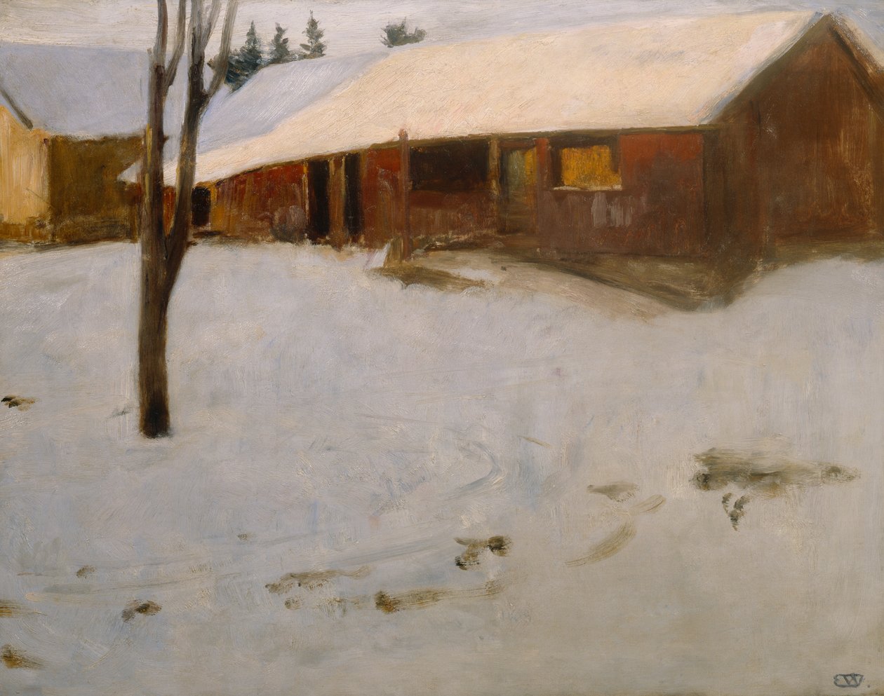 Vinter af Erik Theodor Werenskiold
