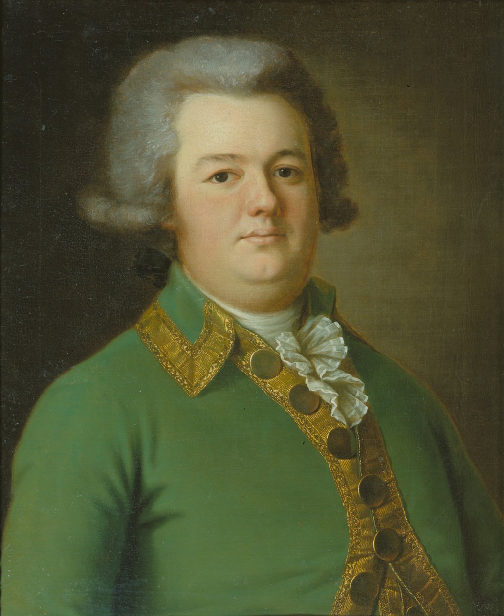 Portræt af Vasily Ivanovich Likhachev, 1791 af Ermolay Dementyevich Kamezhenkov