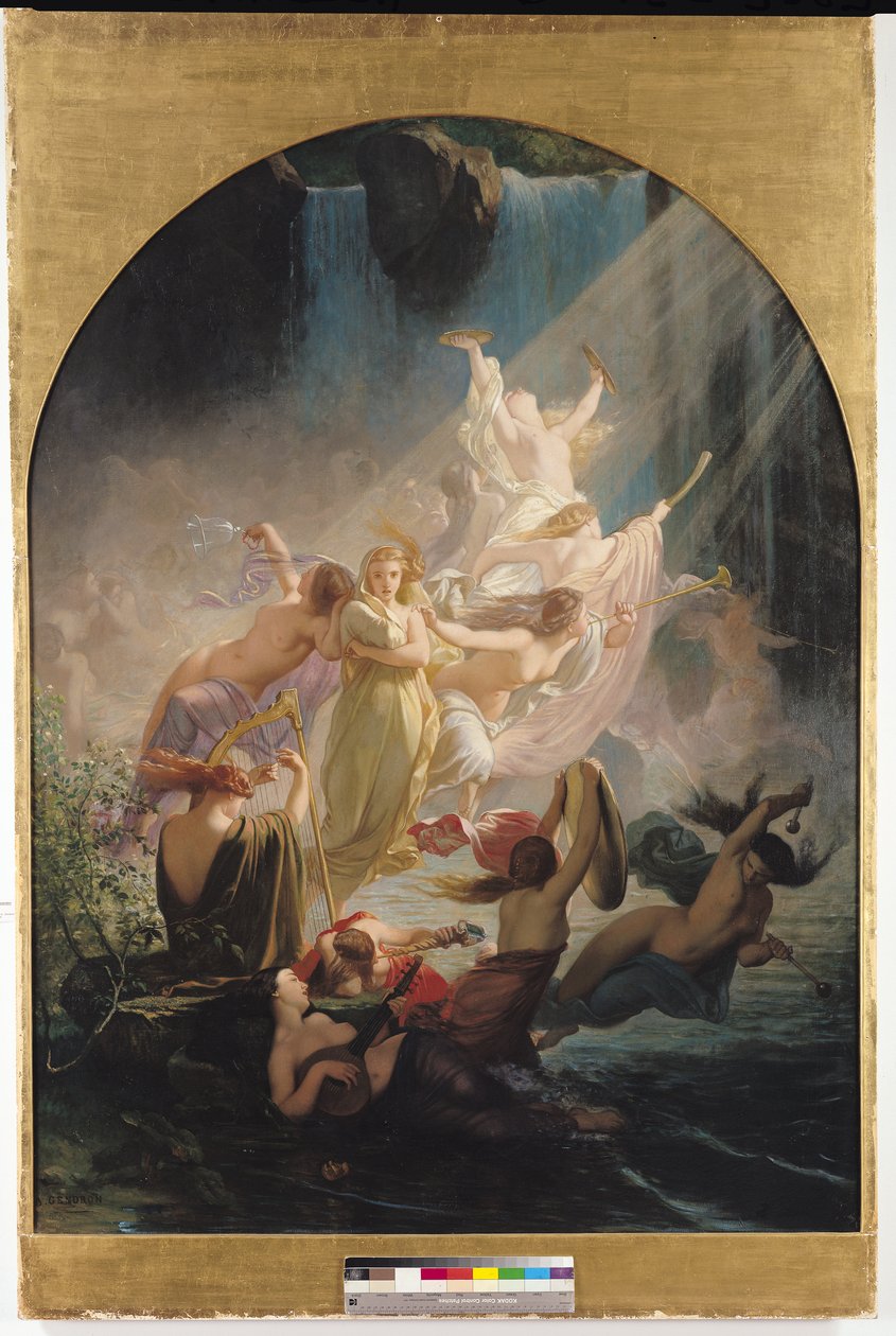 Undinerne eller: "The Voice of the Torrent", 1857 af Ernest Augustin Gendron