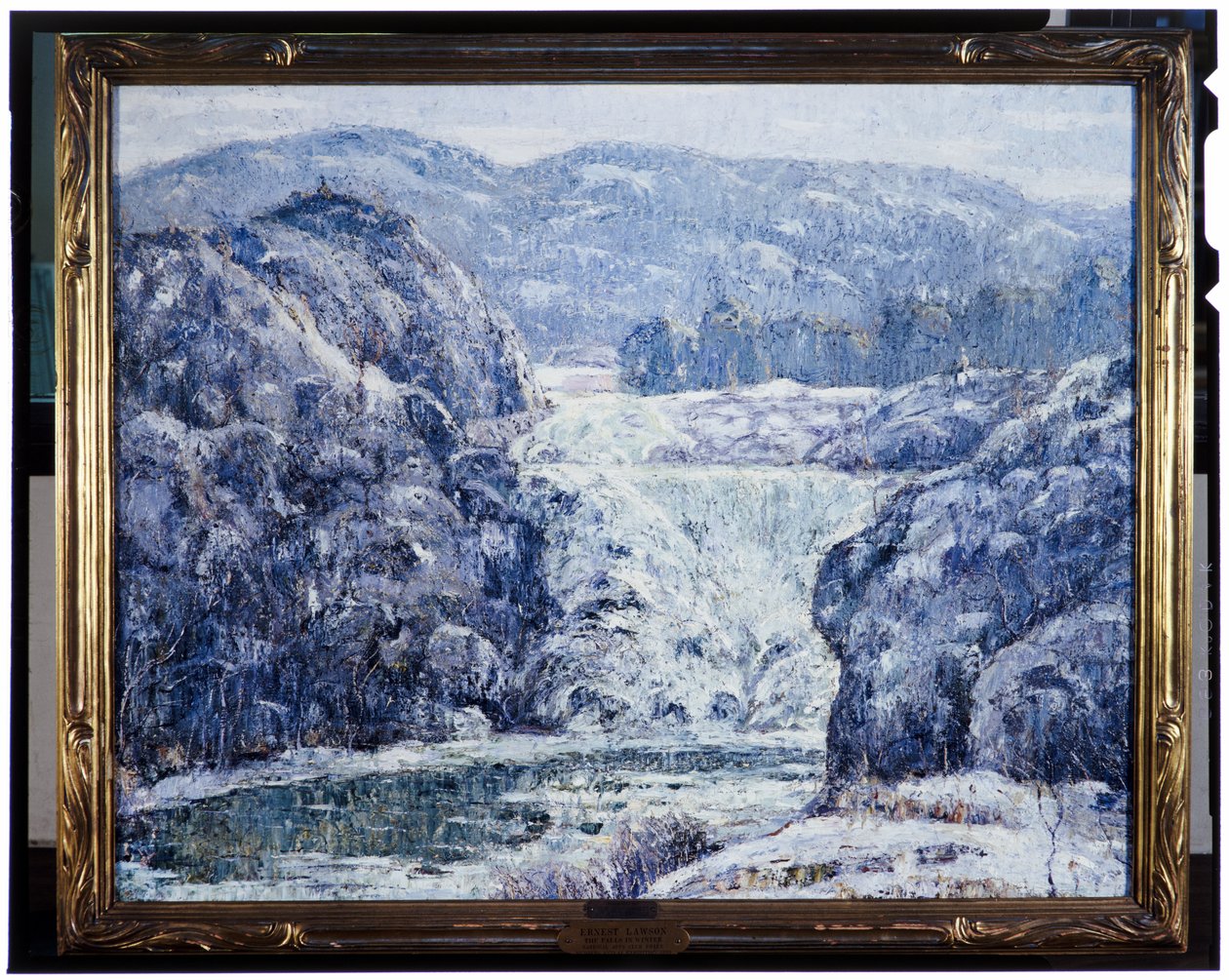 Falls in Winter, ca. 1920 af Ernest Lawson