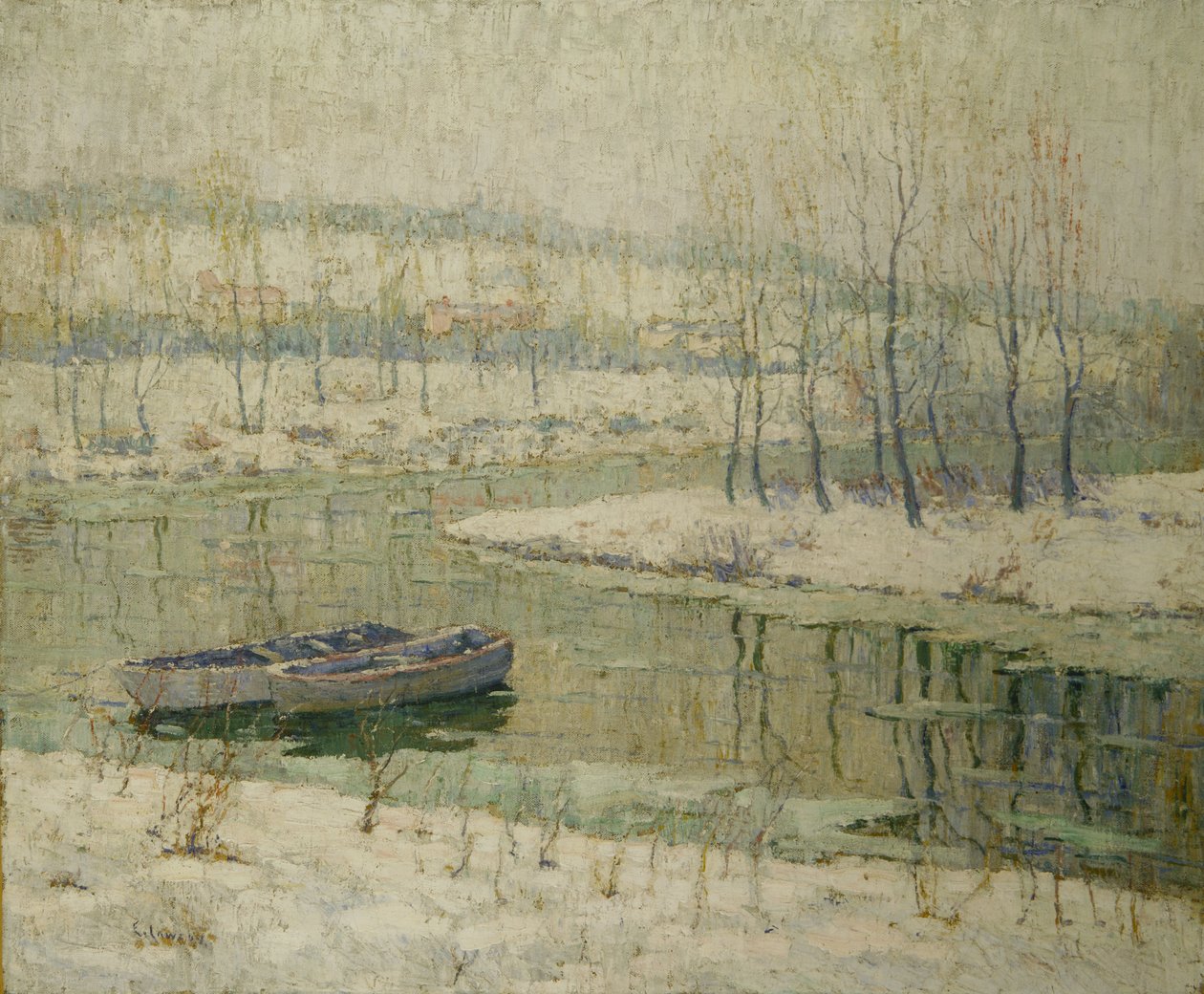 Foråret tø af Ernest Lawson