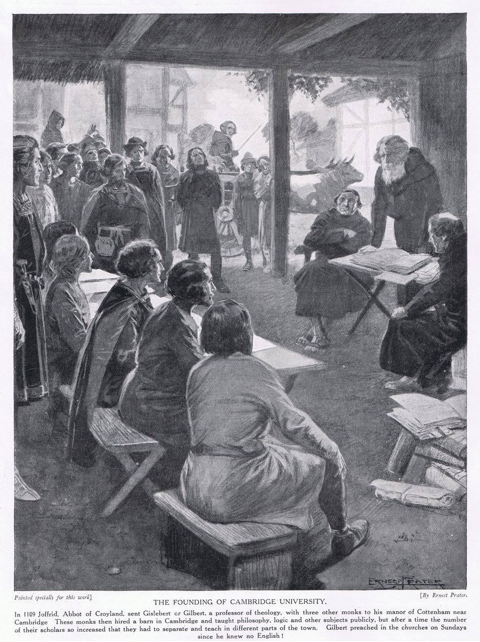 Grundlæggelsen af Cambridge University AD1109, 1920