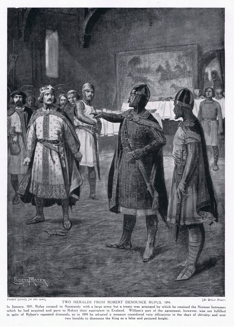 To herolder fra Robert fordømmer Rufus AD1094, 1920