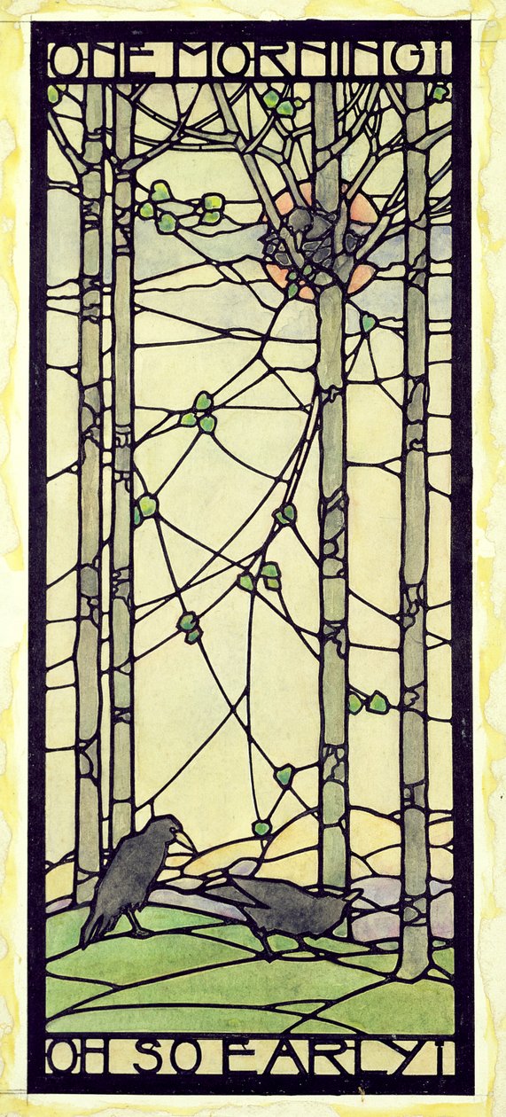One Morning Oh So Early, ca. 1908-10 (blæk og akvarel på kort) af Ernest Archibald Taylor