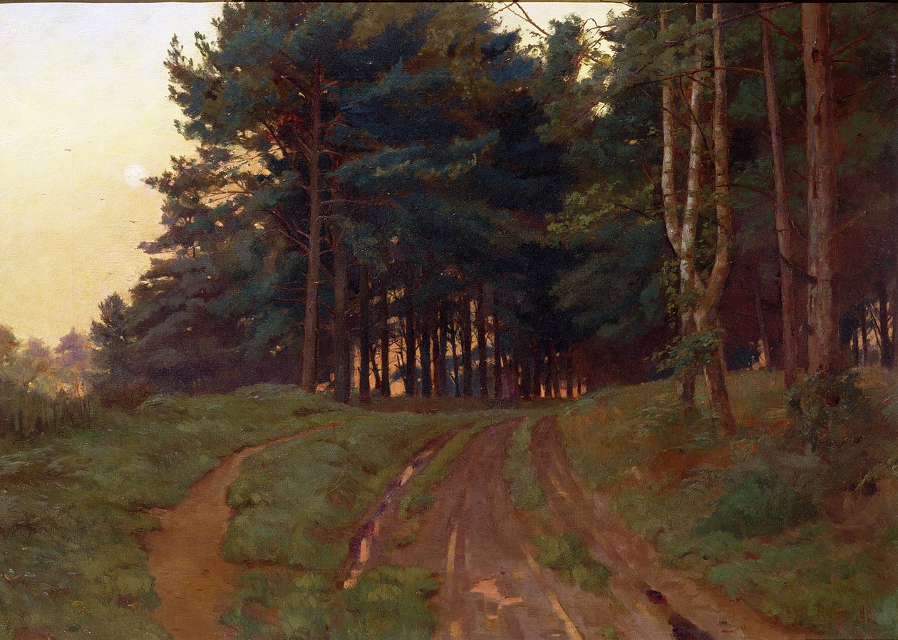 Silence Claimed Her Evening Reign, 1888 af Ernest Arthur Rowe