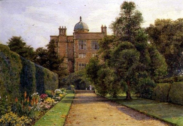 The Long Border, Doddington Hall, Nether Stowey, Somerset af Ernest Arthur Rowe