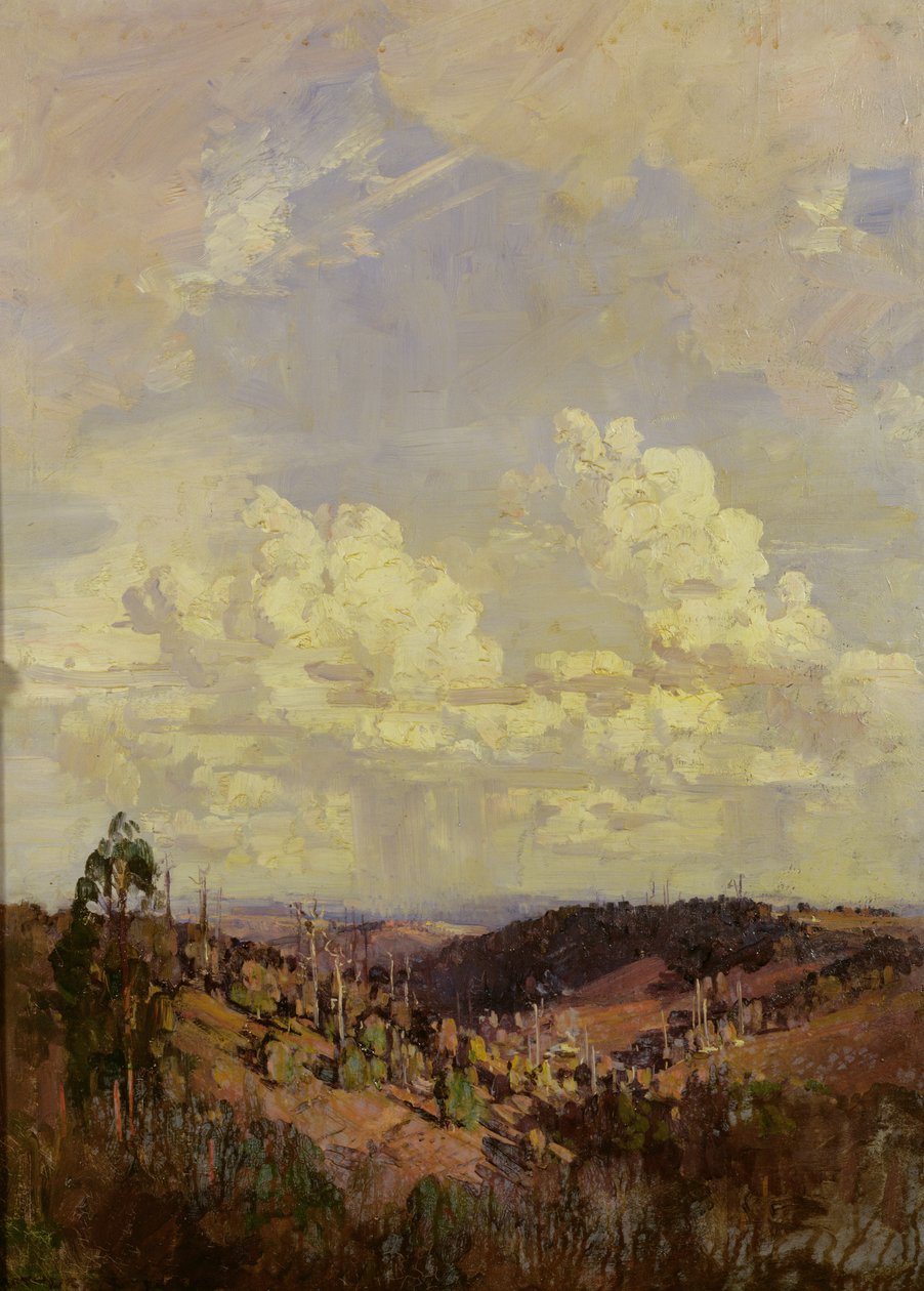 And Let the Clouds of Even and of Morn (Tennyson) af Arthur Streeton