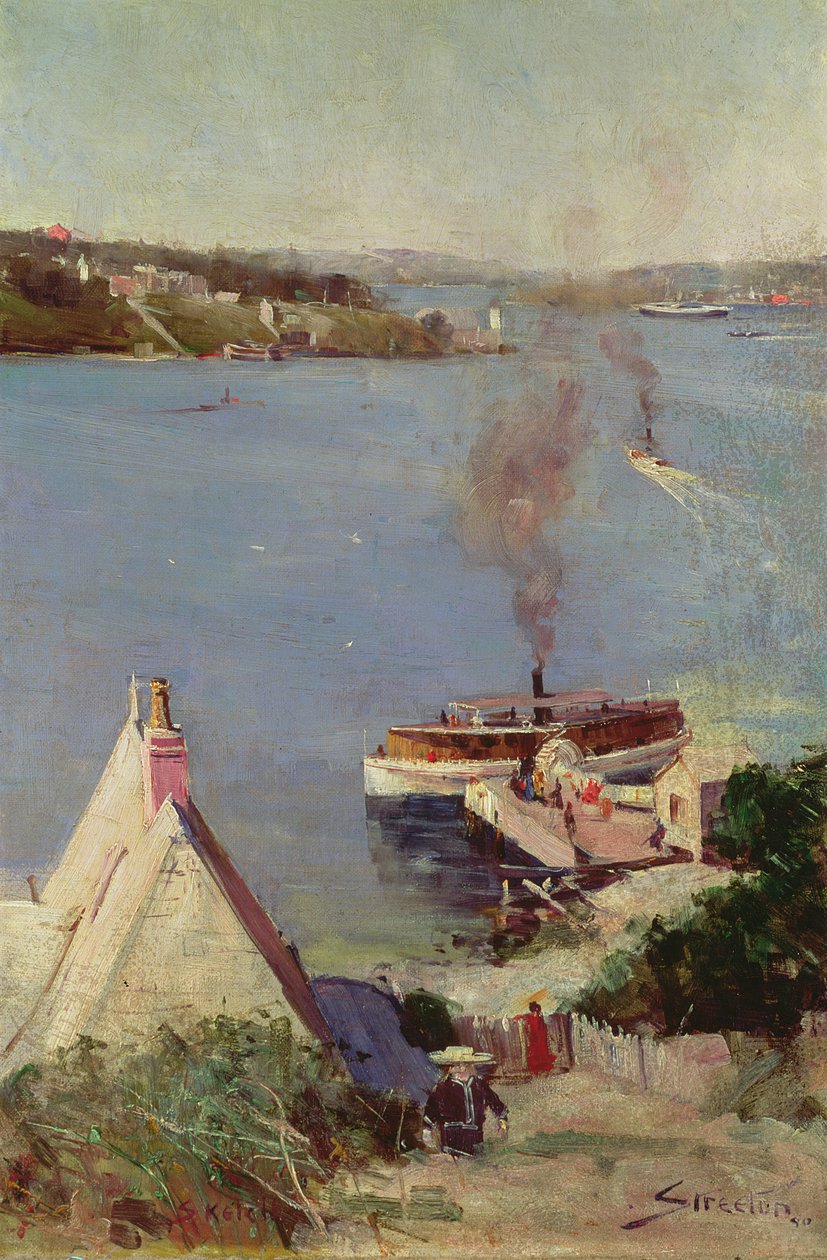 McMahons Point Færge af Arthur Streeton
