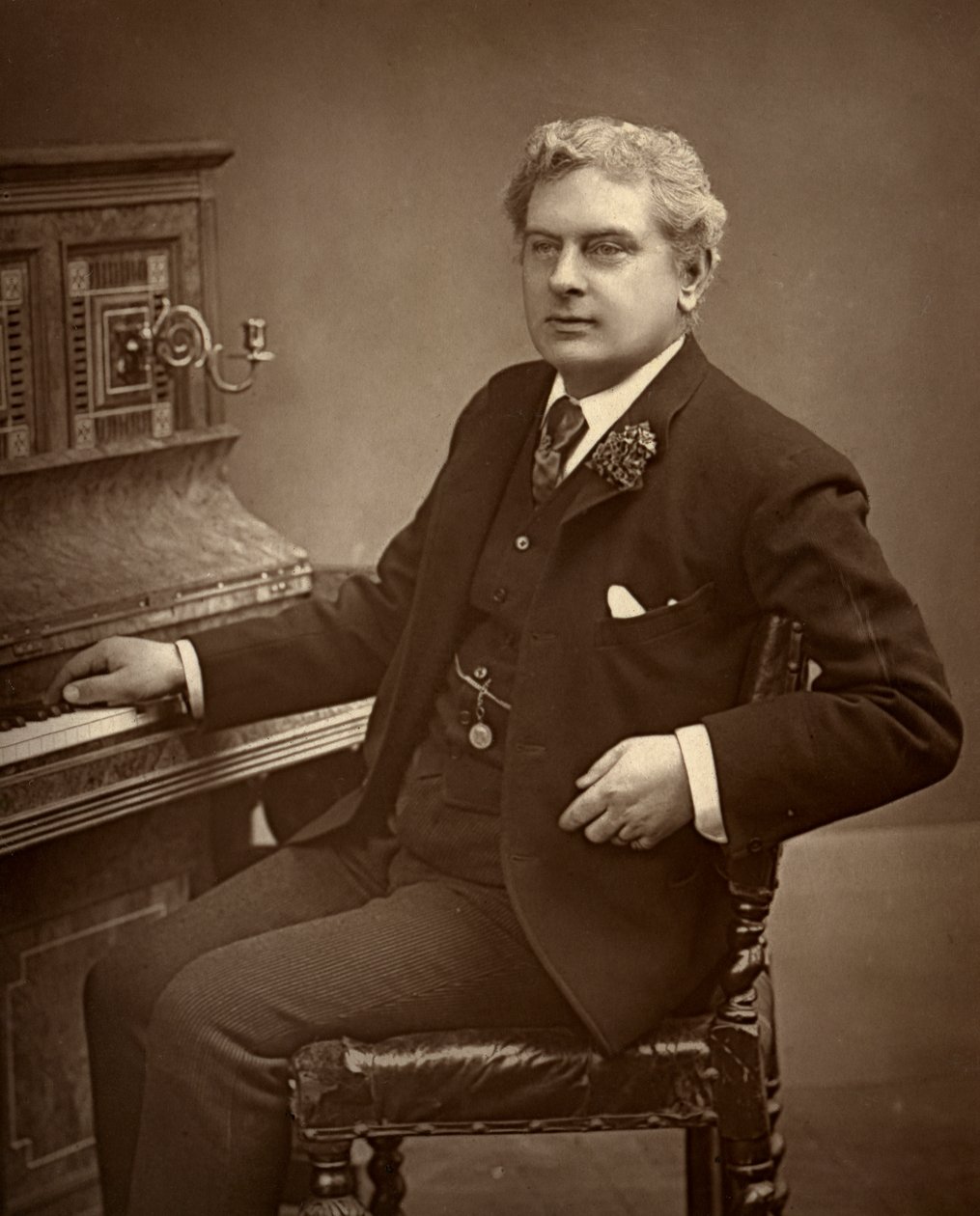 Arthur Cecil, britisk skuespiller, komiker, dramatiker og teaterchef 1887. af Ernest Barraud