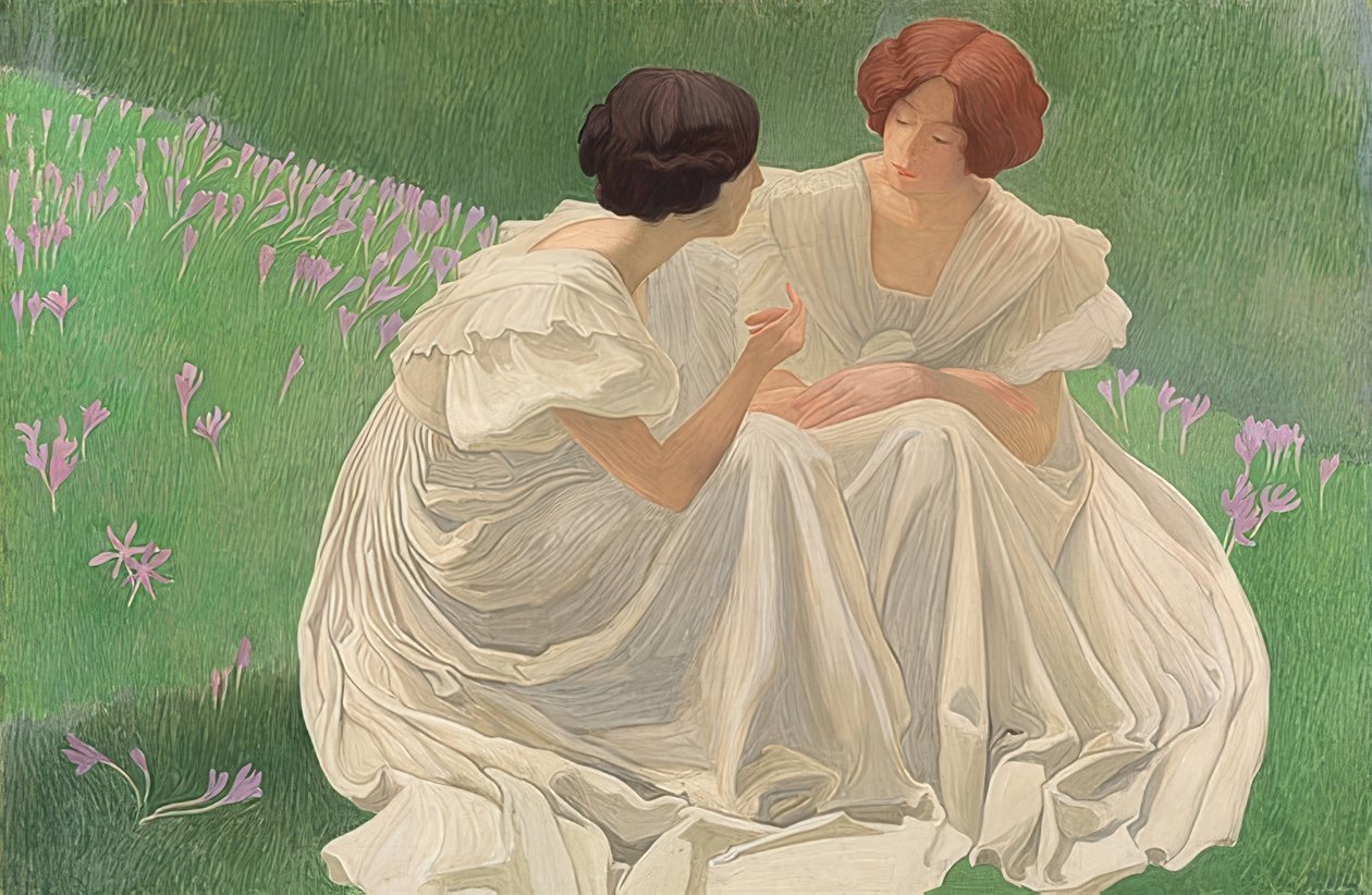 De to hvide (Les Deux Blanches). 1898 af Ernest Bieler