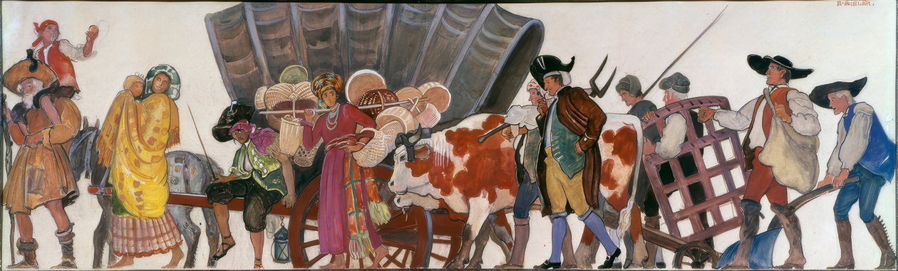 Parade, romaer og bønder af Ernest Bieler