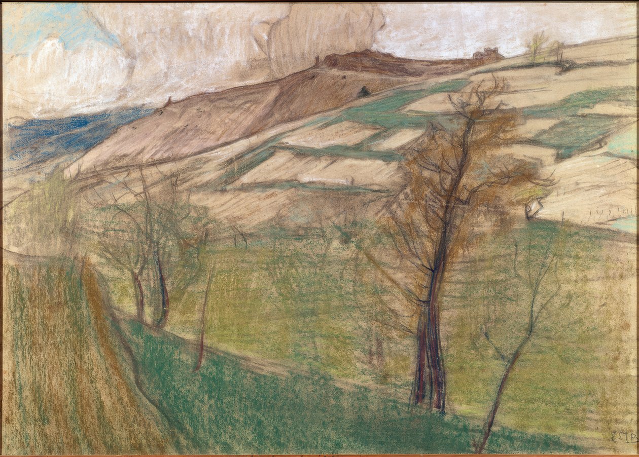 Landskab i omgivelserne af Savièse af Ernest Bieler