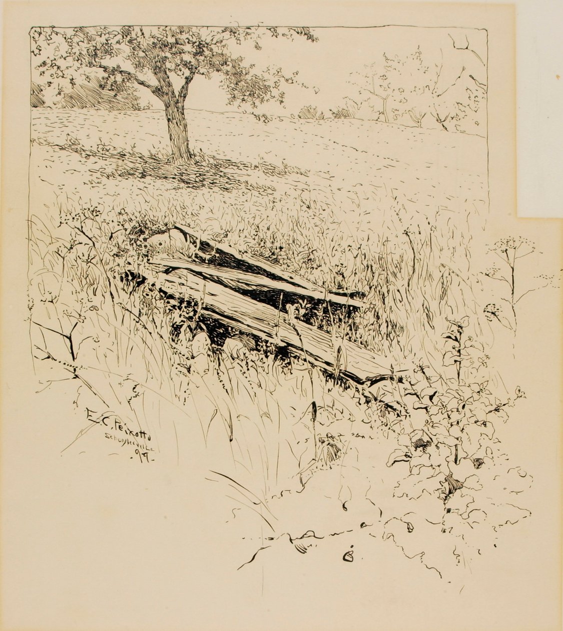 Indtagelse af Fort Ticonderoga af Ernest C. Peixotto