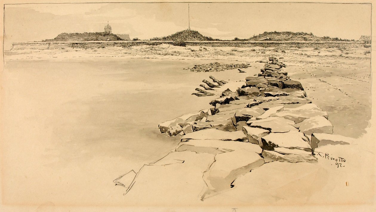 Fort Moultrie på stedet for det gamle Fort Sullivan af Ernest C. Peixotto