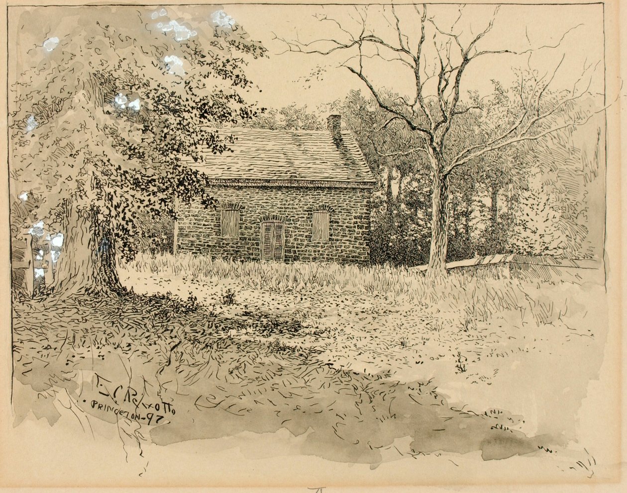 Princeton kvækernes forsamlingshus af Ernest C. Peixotto