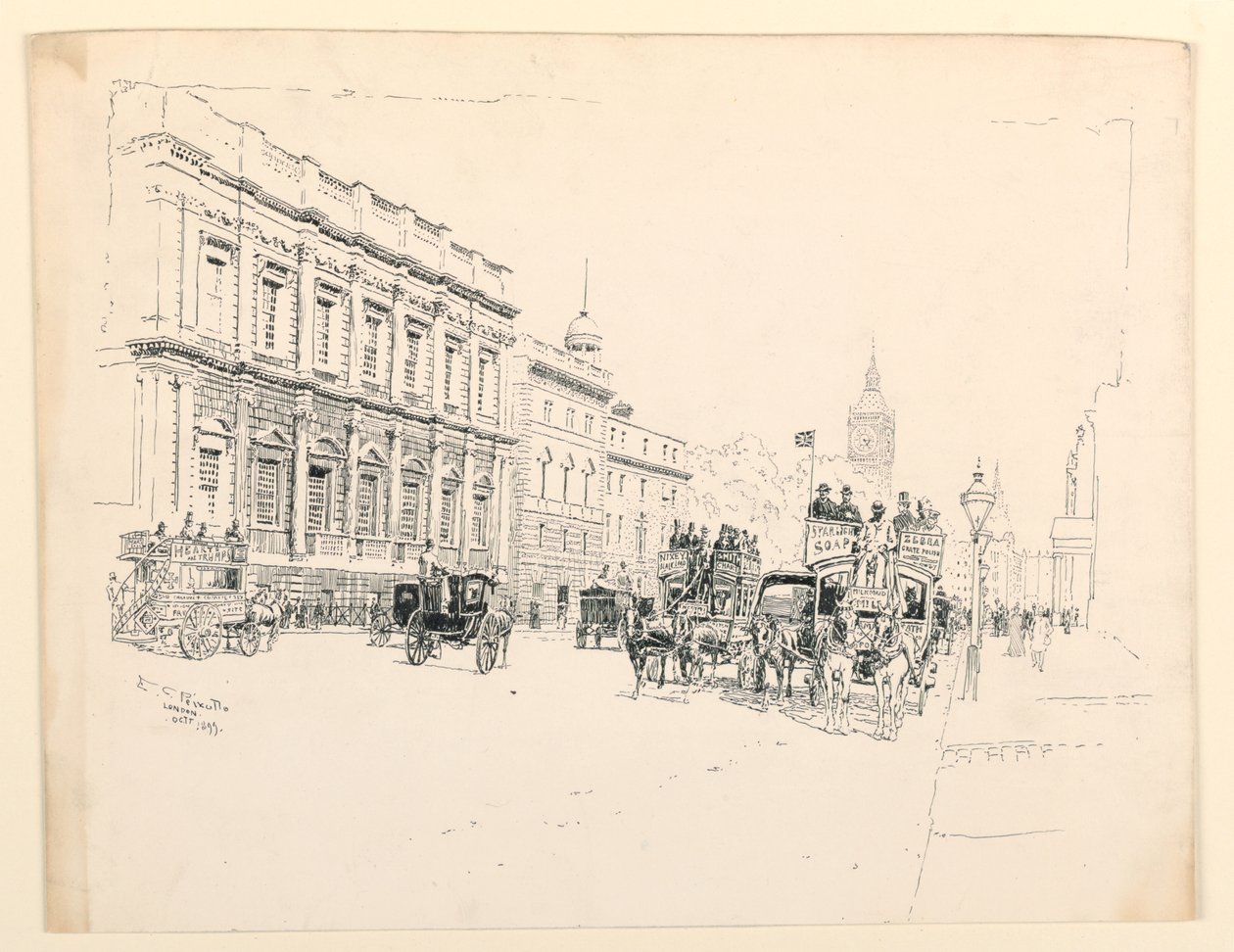 Bankethallen, Whitehall, London af Ernest Clifford Peixotto