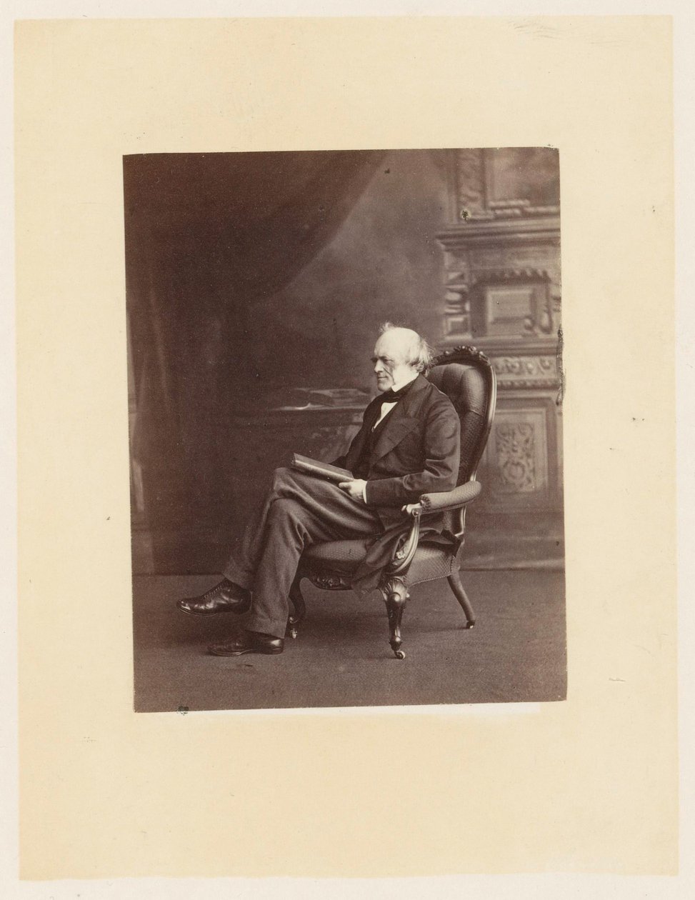 Charles Lyell, ca. 1863 (s/h-foto) af Ernest Edwards