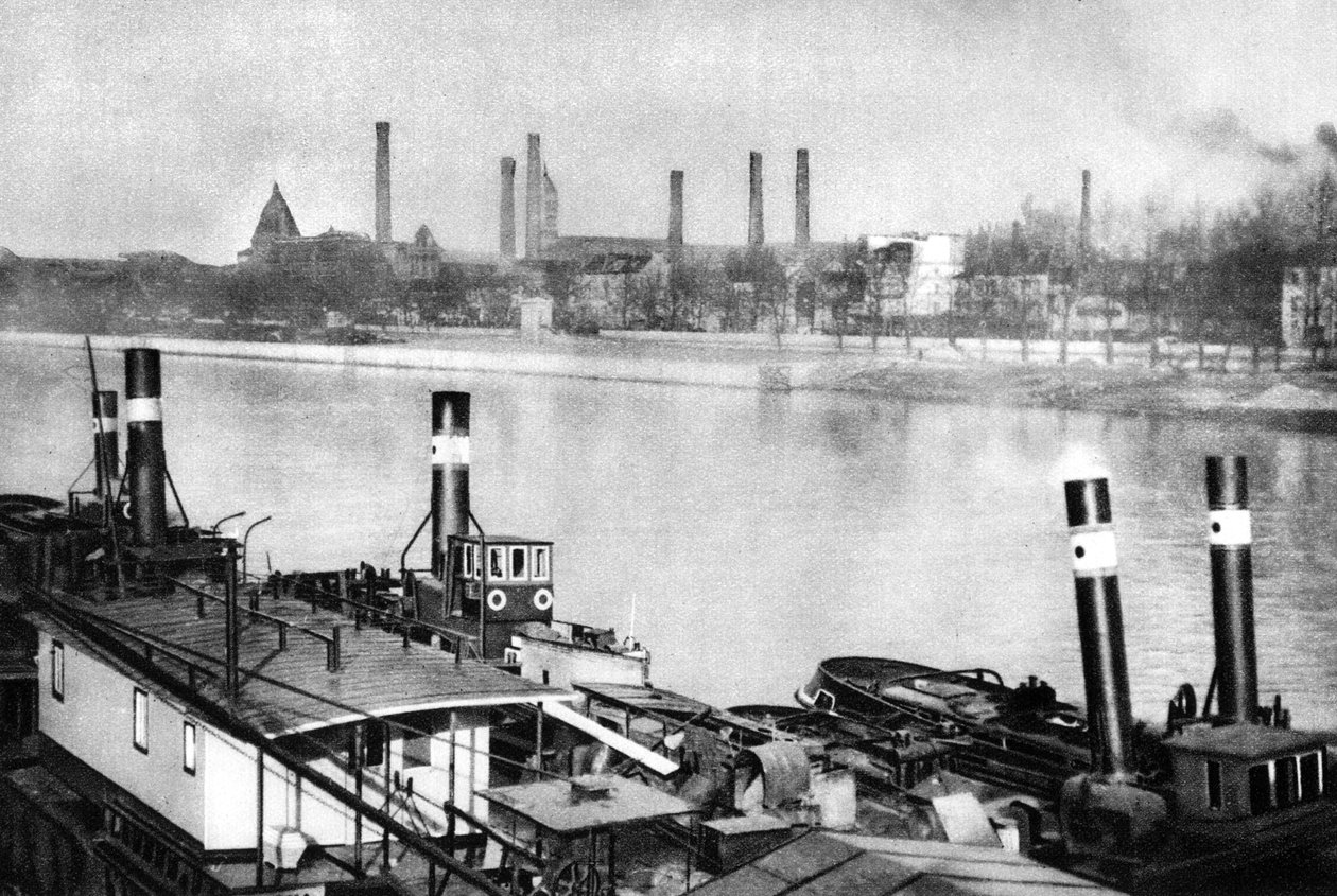 Seinen og kajen ved Bercy, Paris, 1931. af Ernest Flammarion