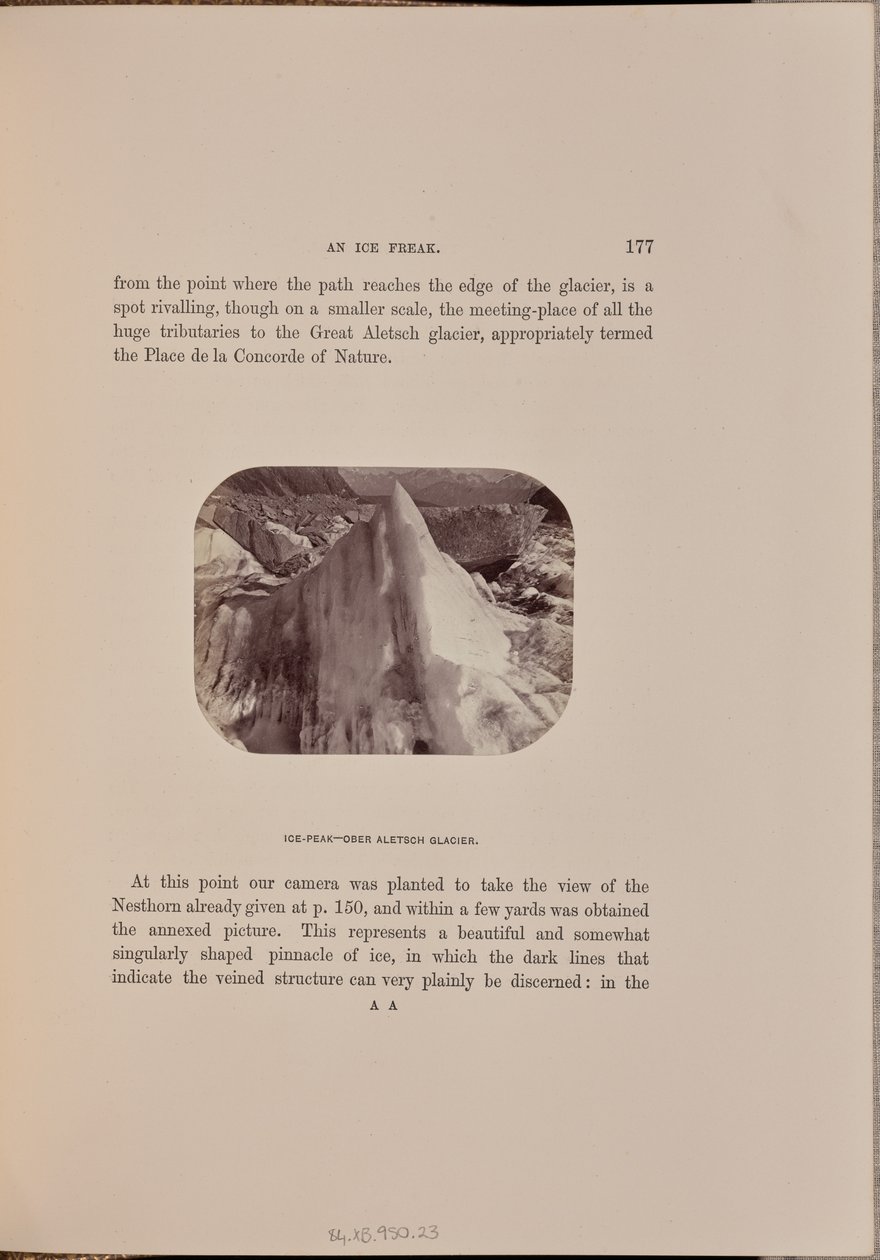 Ice-Peak - Øvre Aletsch-gletsjer af Ernest H. Edwards